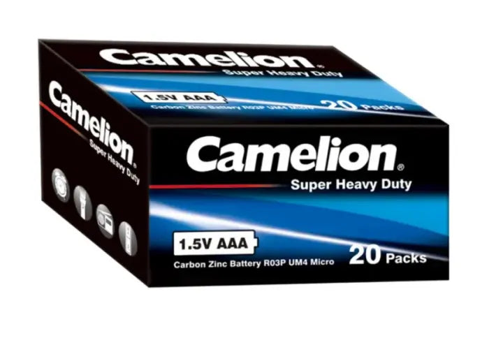 Camelion Super Heavy Duty Batteries - AAA (40 batteries)