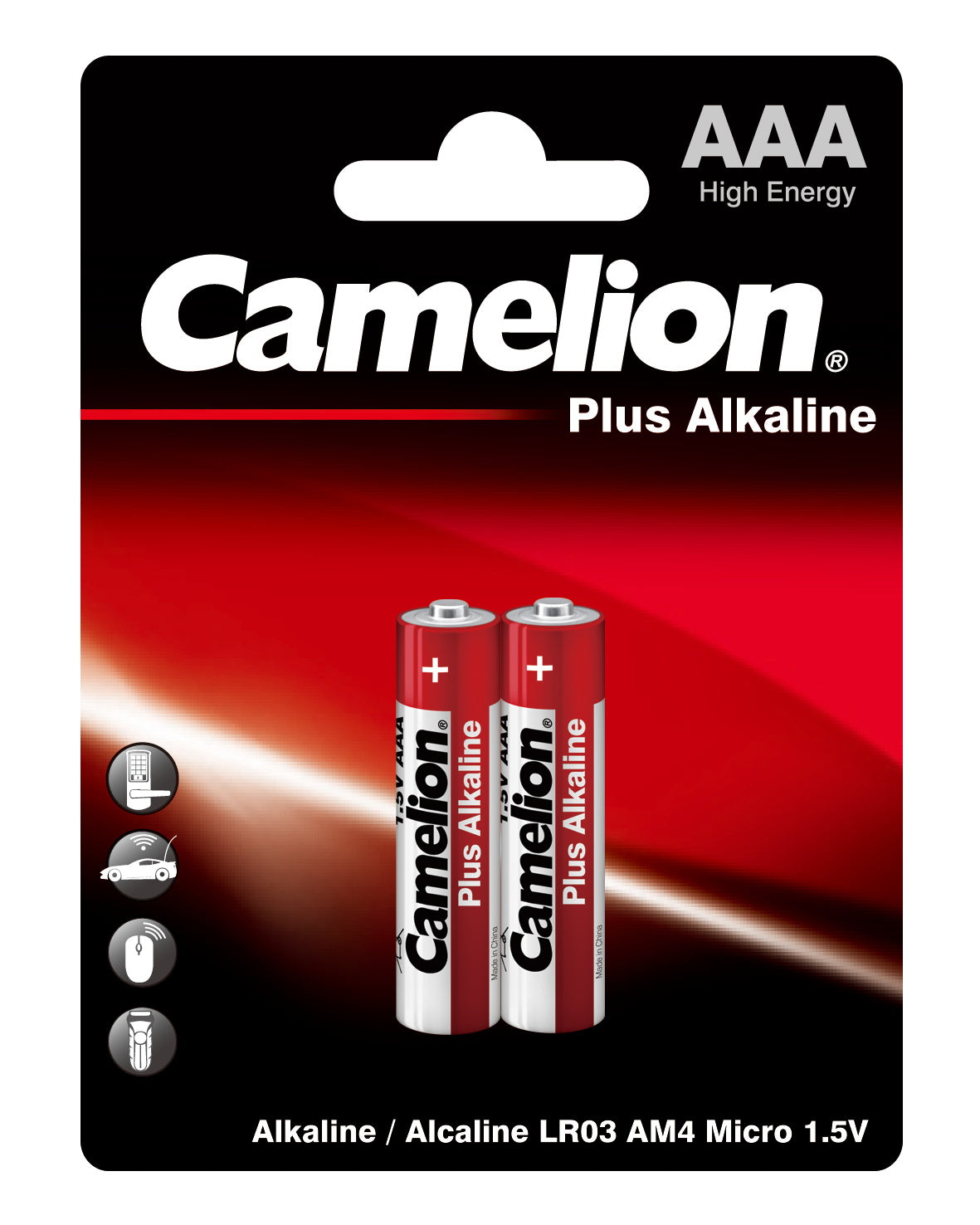 Camelion Plus Alkaline Batteries – AAA2 (2 batteries)