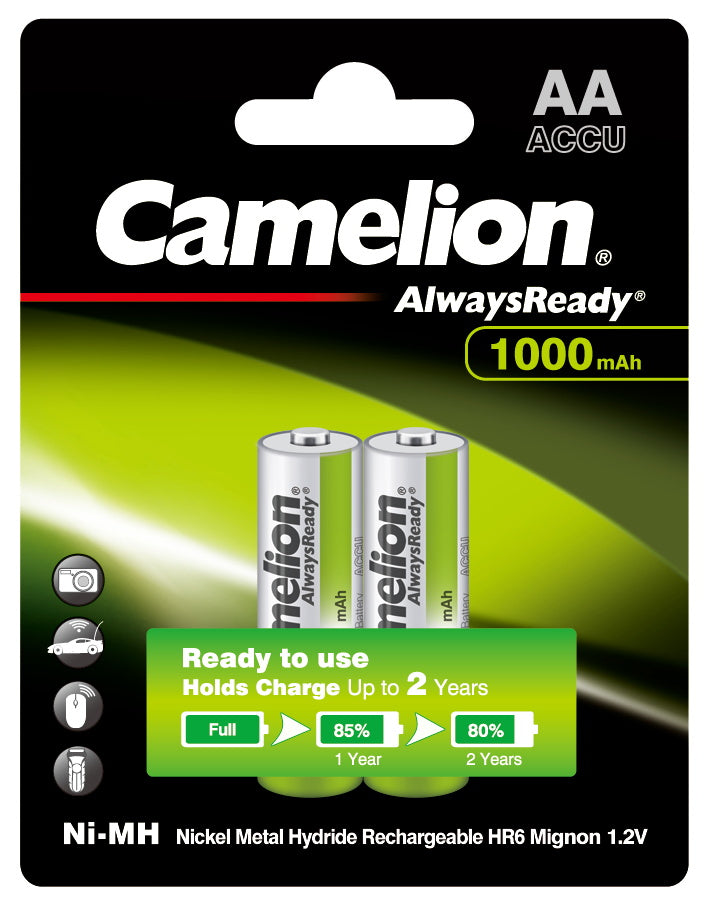 Camelion rechargeable 1000 MAH AA2