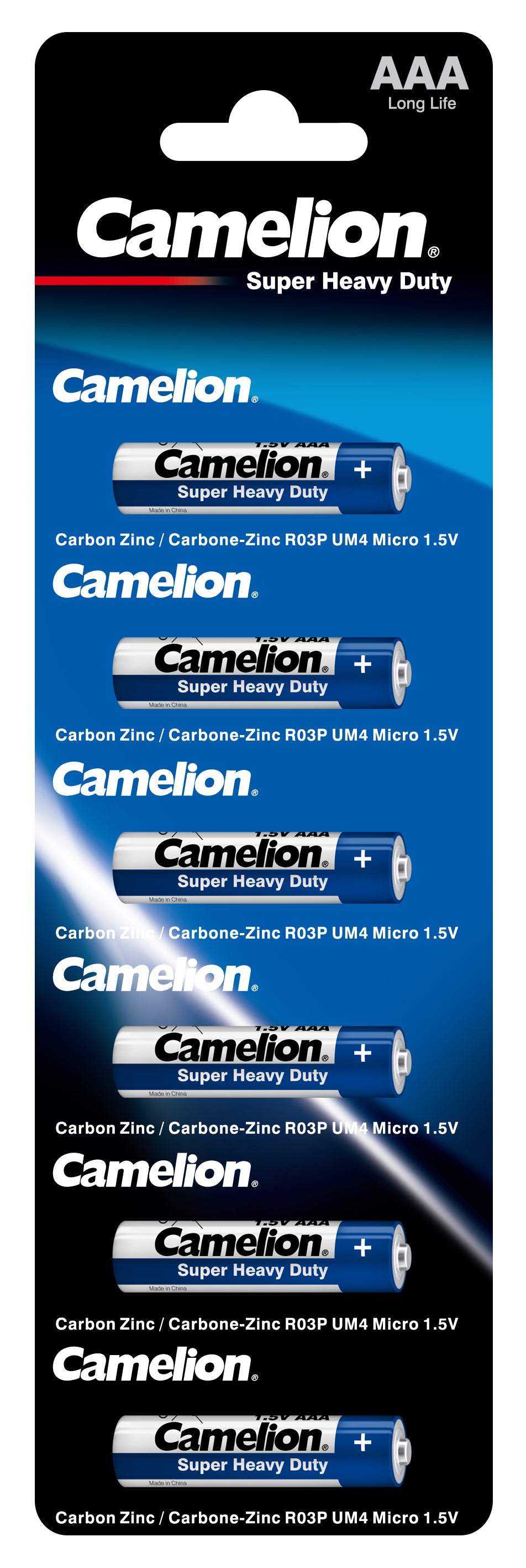 Camelion super heavy duty batteries - AAA6 Patti (6 batteries)