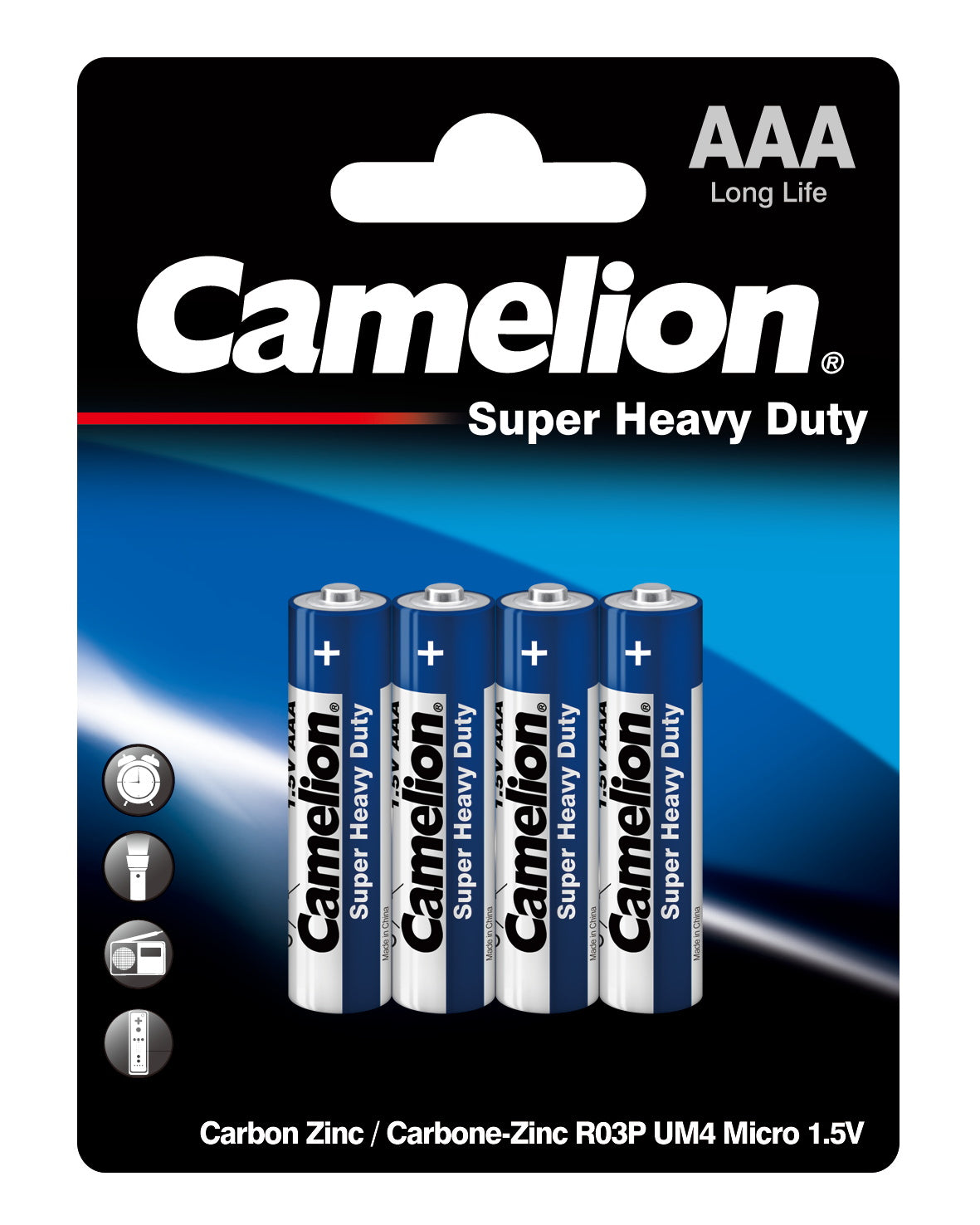 Camelion super heavy duty battery - AAA4 (4 batteries)